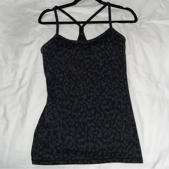 Lululemon Power Y Tank *Luon Formation Camo Deep Coal Multi 10 - Picture 2 of 13